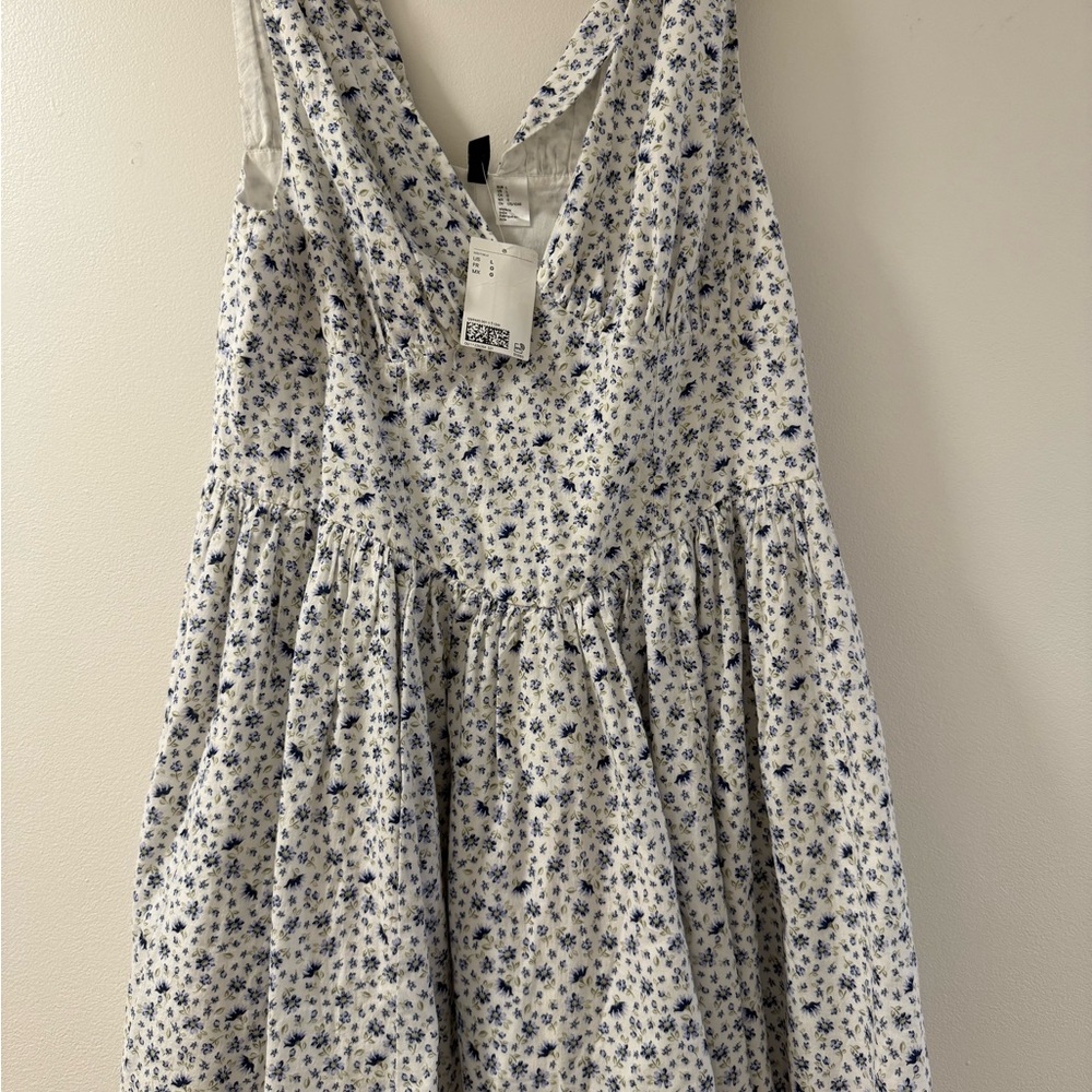 Floral Fit N Flare Mini Romantic Dress